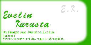 evelin kurusta business card